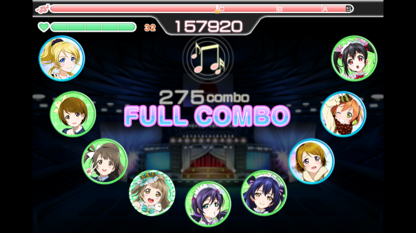 Full combo for an event song was not enough to get S score.